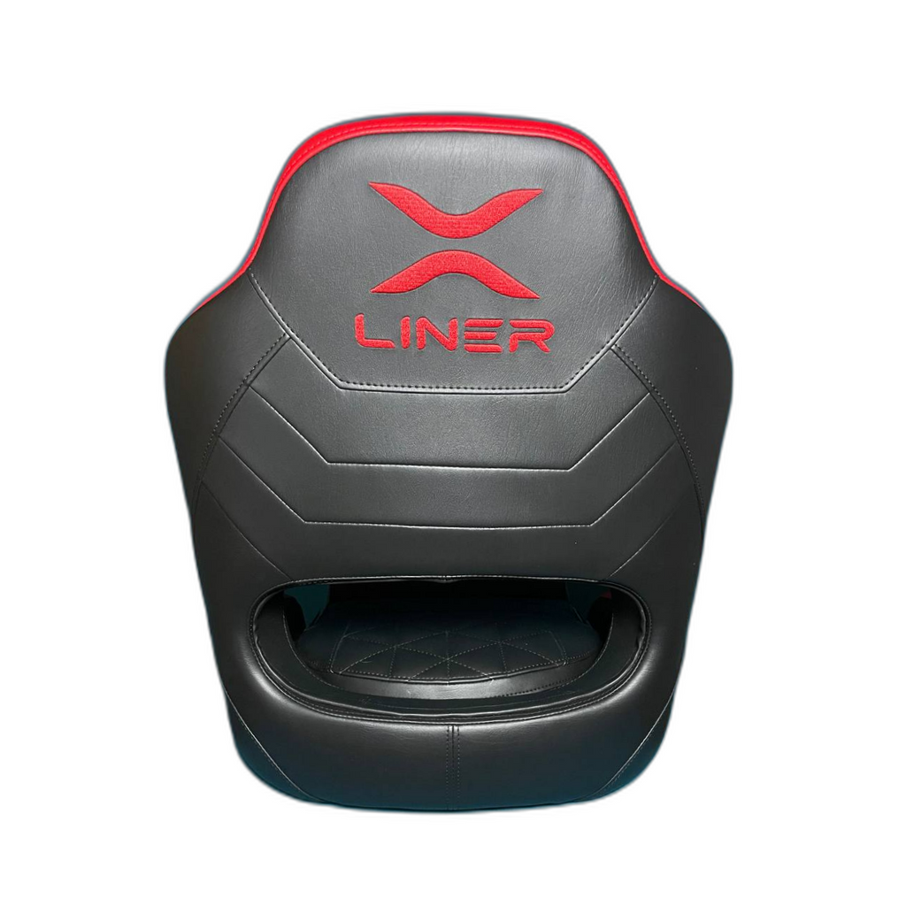 Captain's Flip-up Bolster Seat Black-Red