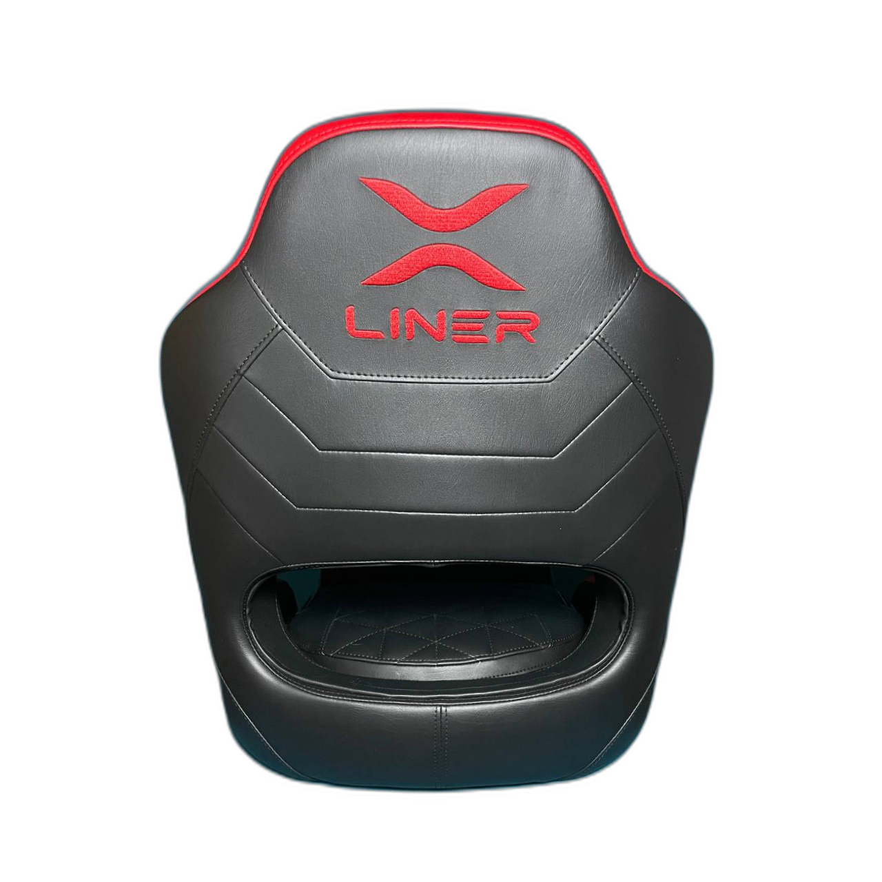 Captain's Flip-up Bolster Seat Black-Red