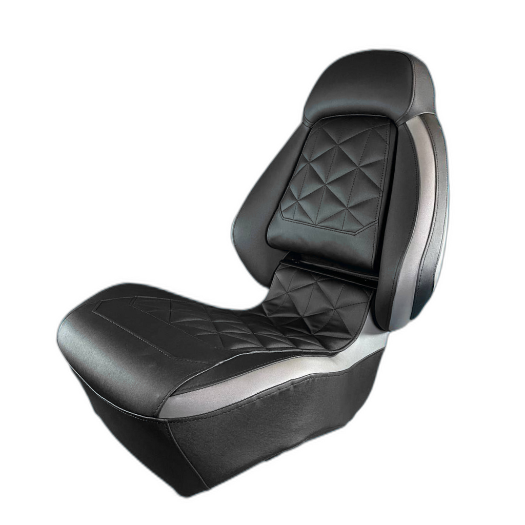 Ergonómikus, összecsukható ülés, fekete-szürke