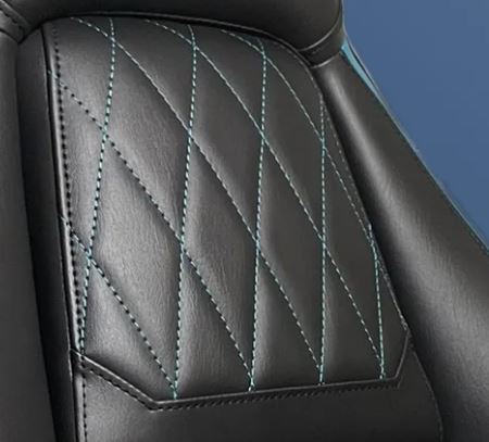 Upholstery kit for custom sit black, light-blue